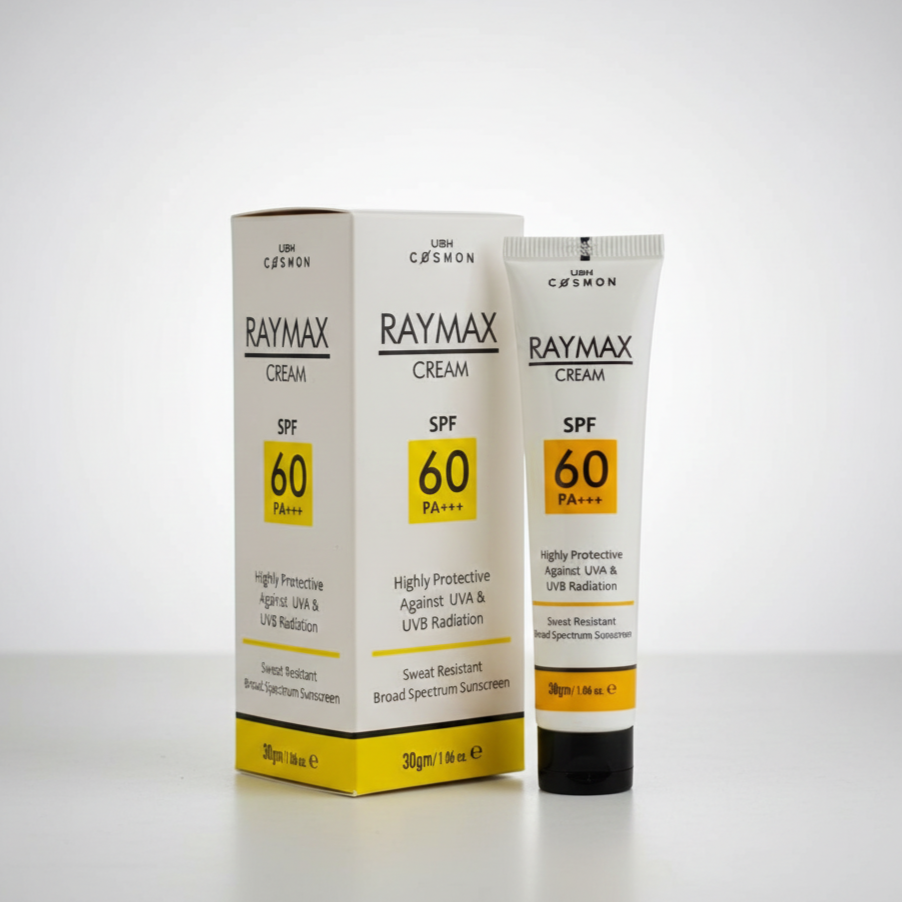 RAYMAX Cream SPF 60 PA+++ | Ultimate Broad Spectrum Sun Protection