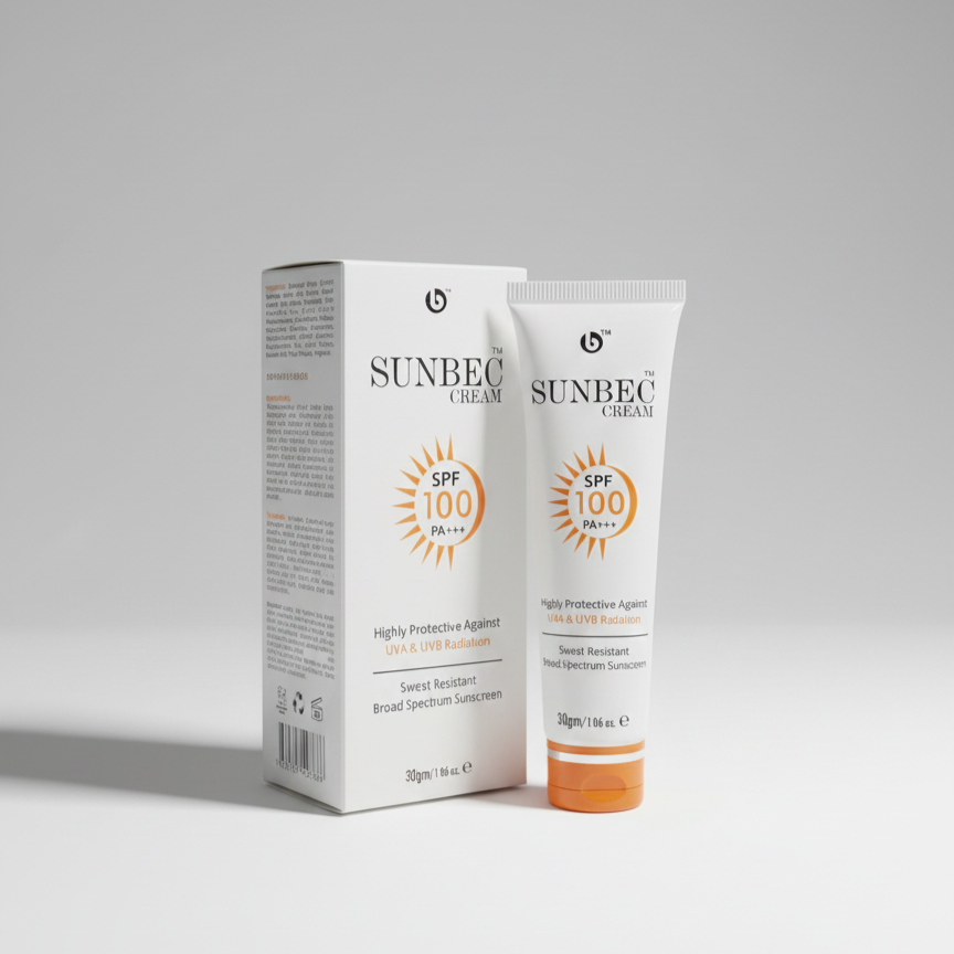 SUNBEC Cream: Ultra-High Protection SPF 100 Sunscreen