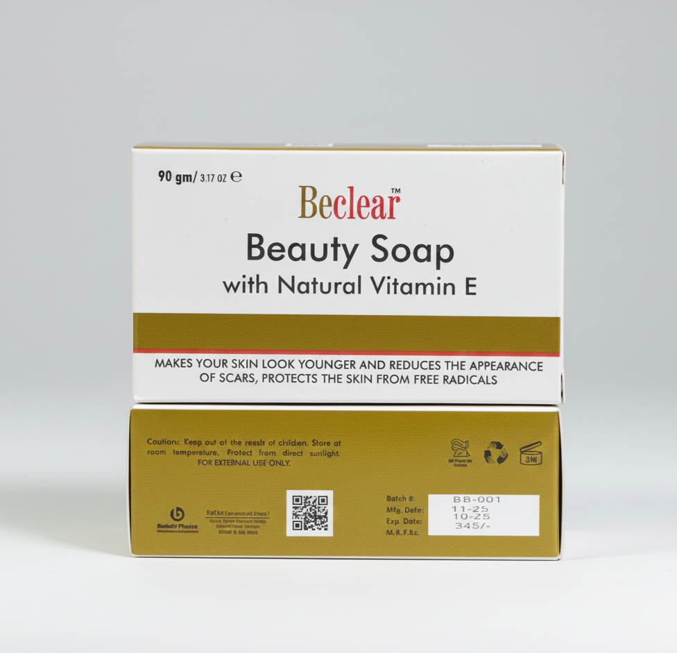 Beclear Beauty Soap with Natural Vitamin E (90g)
